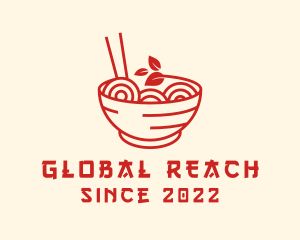 Vegan Ramen Bowl logo design