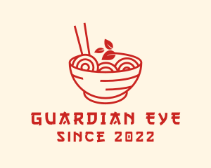 Vegan Ramen Bowl logo design