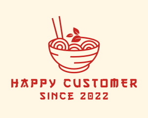 Vegan Ramen Bowl logo design