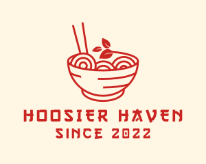 Vegan Ramen Bowl logo design