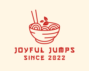 Vegan Ramen Bowl logo design