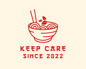 Vegan Ramen Bowl logo design