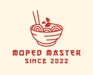 Vegan Ramen Bowl logo design