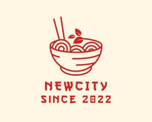 Vegan Ramen Bowl logo design