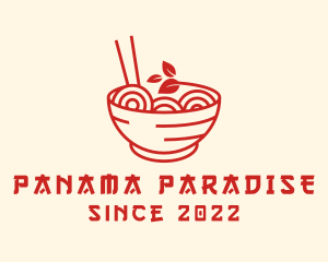 Vegan Ramen Bowl logo design