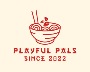 Vegan Ramen Bowl logo design