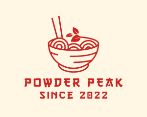 Vegan Ramen Bowl logo design