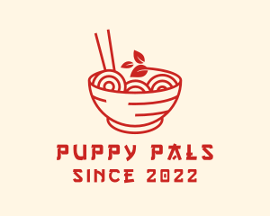 Vegan Ramen Bowl logo design