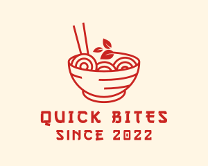 Vegan Ramen Bowl logo design