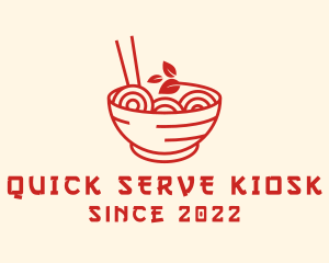 Vegan Ramen Bowl logo design