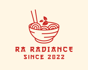 Vegan Ramen Bowl logo design