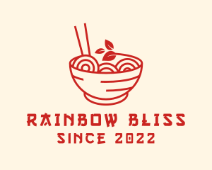 Vegan Ramen Bowl logo design