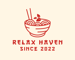 Vegan Ramen Bowl logo design