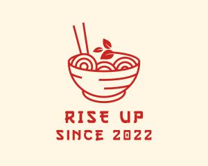 Vegan Ramen Bowl logo design