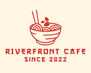 Vegan Ramen Bowl logo design