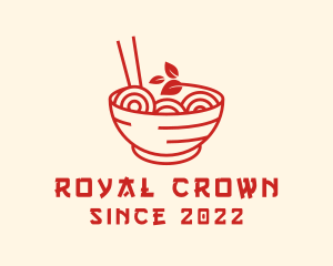 Vegan Ramen Bowl logo design