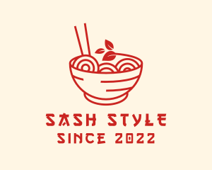 Vegan Ramen Bowl logo design