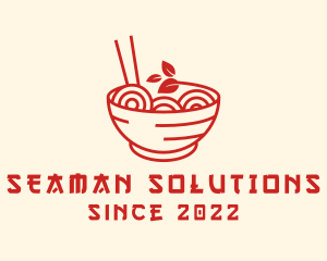 Vegan Ramen Bowl logo design