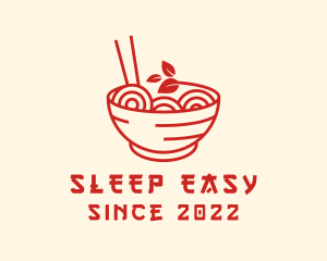 Vegan Ramen Bowl logo design