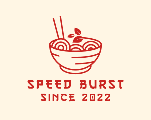 Vegan Ramen Bowl logo design