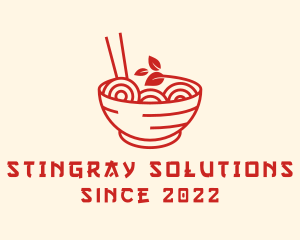 Vegan Ramen Bowl logo design