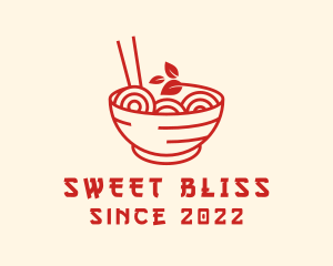 Vegan Ramen Bowl logo design