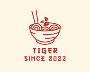 Vegan Ramen Bowl logo design