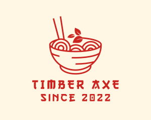 Vegan Ramen Bowl logo design