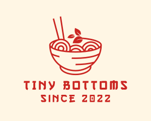 Vegan Ramen Bowl logo design