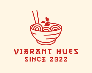 Vegan Ramen Bowl logo design