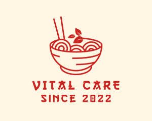 Vegan - Vegan Ramen Bowl logo design