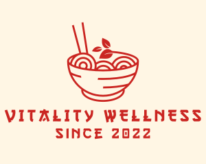 Vegan Ramen Bowl logo design