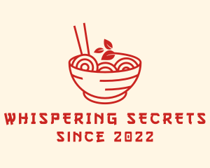 Vegan Ramen Bowl logo design