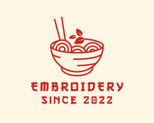 Vegan Ramen Bowl logo design