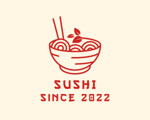 Vegan Ramen Bowl logo design