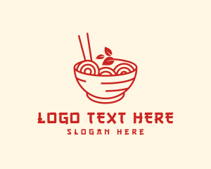 Vegan - Vegan Ramen Bowl logo design