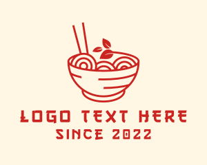 Vegan - Vegan Ramen Bowl logo design