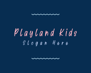 Playful Handwritten Kindergarten logo design