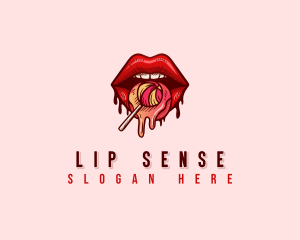 Seductive Lips Erotic logo design