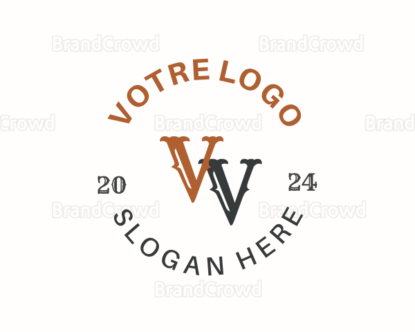 Creative Retro Brand Logo