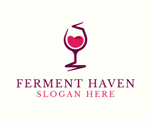 Fermentation - Wine Liquor Goblet logo design