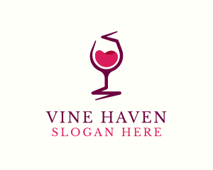 Wine Liquor Goblet logo design