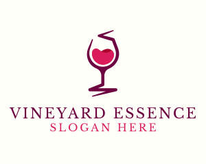 Wine Liquor Goblet logo design