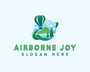 Travel Hot Air Balloon logo design