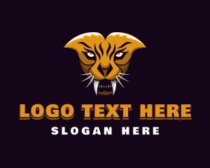 Fangs - Tiger Animal Gaming Mascot logo design