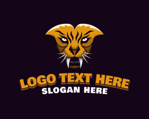 Saber Tooth - Tiger Animal Gaming logo design