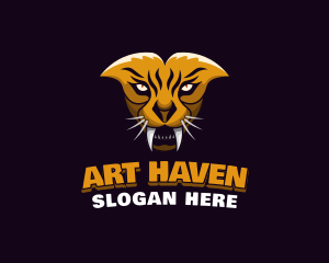 Tiger Animal Gaming logo design