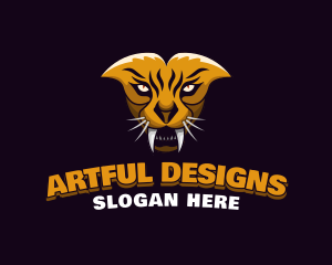 Tiger Animal Gaming logo design