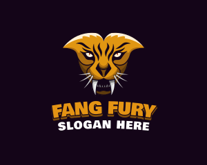 Fangs - Tiger Animal Gaming logo design