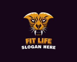 Tiger Animal Gaming logo design